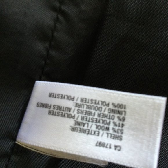 Gap Wool Blend Skirt Collegiate Mini Lined Herringbone Gray Size 4 - Picture 8 of 11